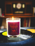 Records in the Living Room Candle